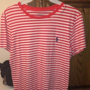 Coral polo shirt